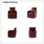 Fauteuil d'appoint pivotant en similicuir Alfonso avec coussin amovible-86540589