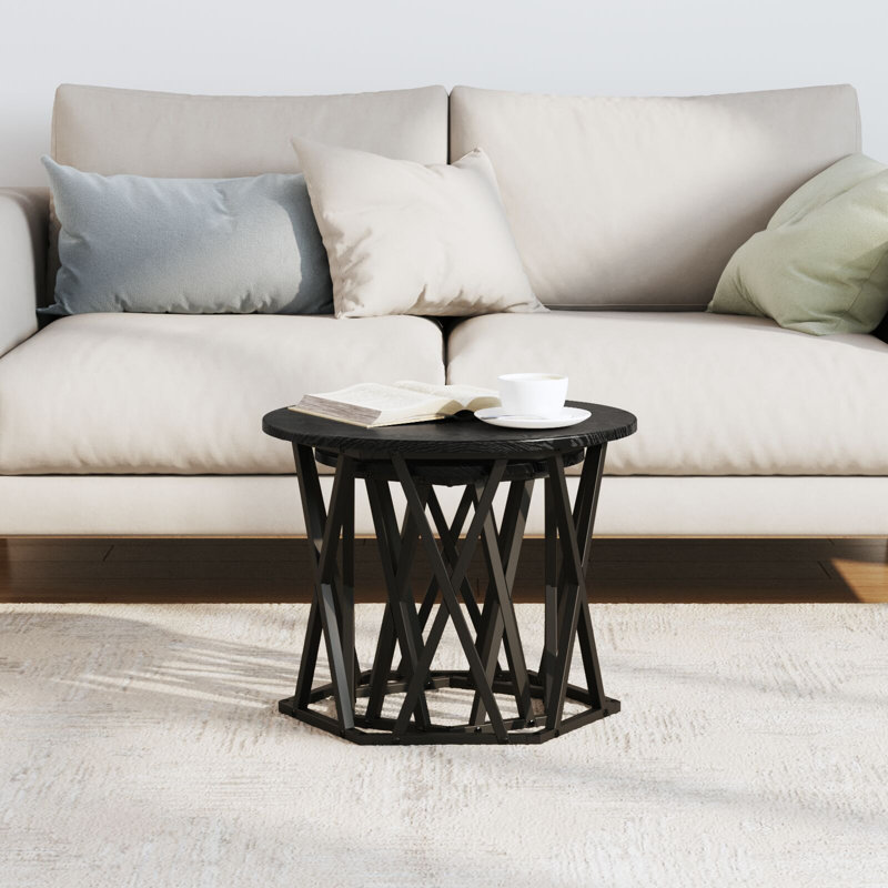 Coffee Table, 40cm H x 50cm W x 50cm D, Black Oak