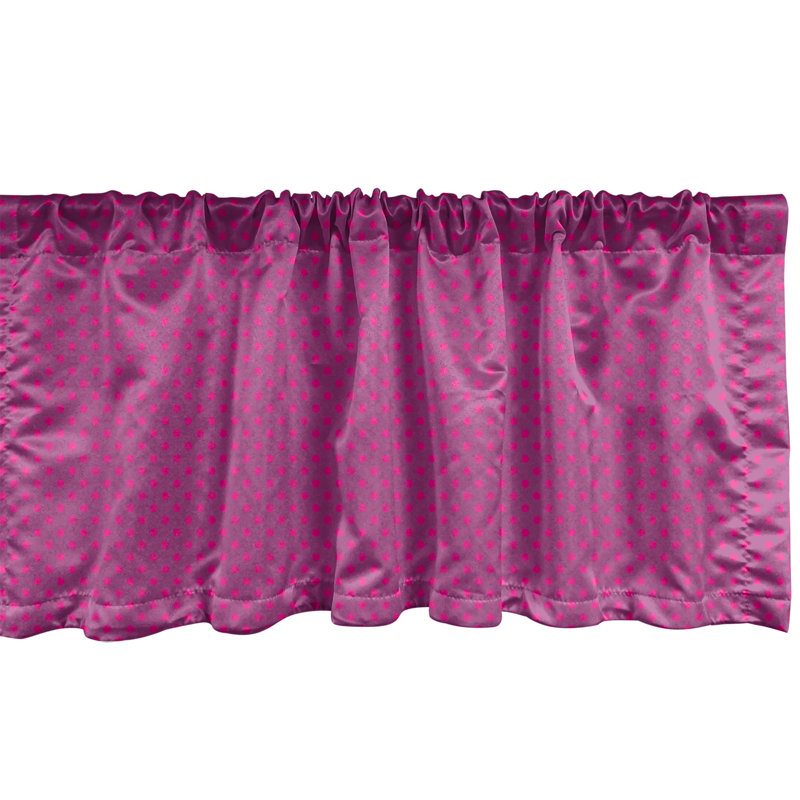 Ensemble de 2 cantonnières magenta et aubergine Ambesonne Magenta, L 42 po x L 12 po