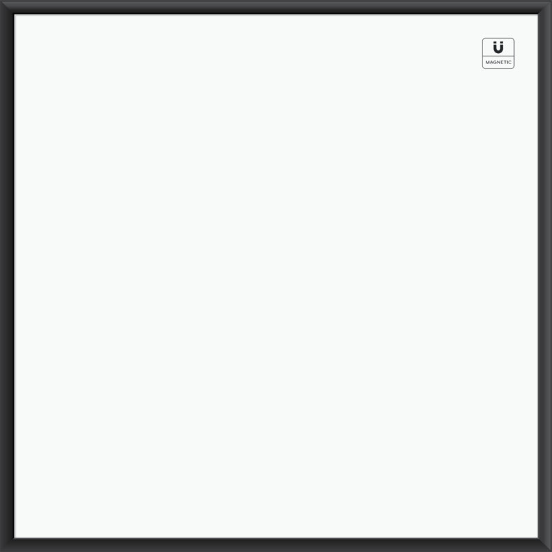 Tableau blanc magnétique mural 35 po x 35 po, Noir