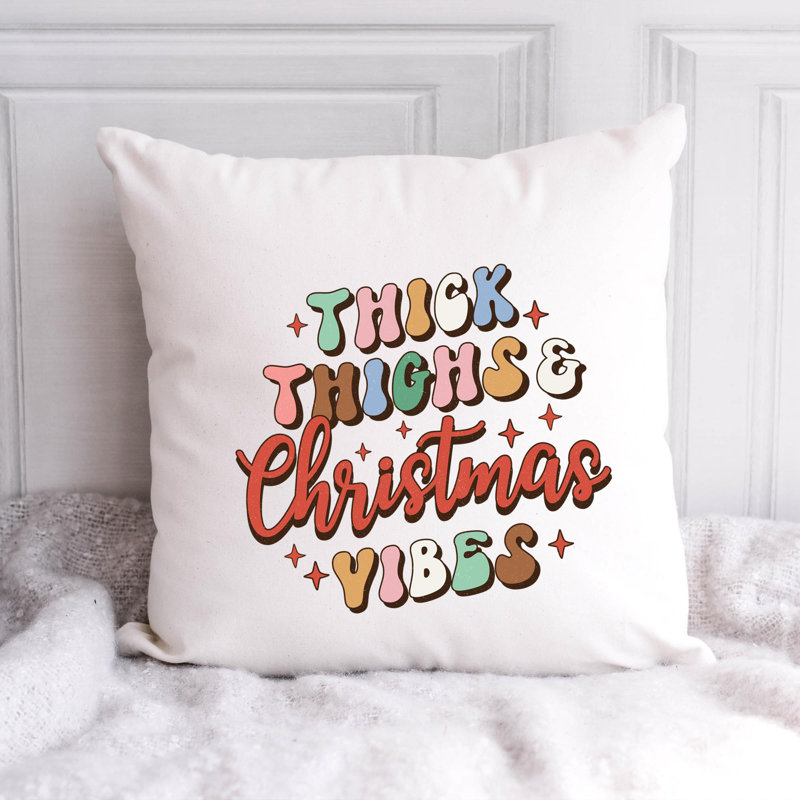 Coussin en polyester Christmas-1_4, 14 po x 14 po