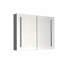 40 po L 30 po H H grande armoire à pharmacie rectangulaire en aluminium à fixation en surface avec miroir