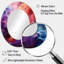 Opt Art Radiant Spectrum II - Grand miroir mural ovale sur métal-2035016395