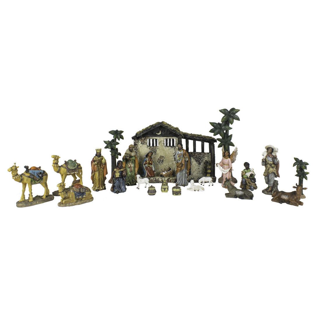 24 Piece Nativity Set (Set of 24) Queens of Christmas