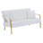 Queana Metal 60'' Reception Sofa-1614985389