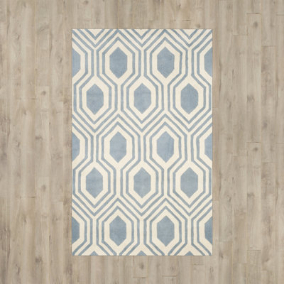 Deedie Hand Tufted Wool Geometric Rug