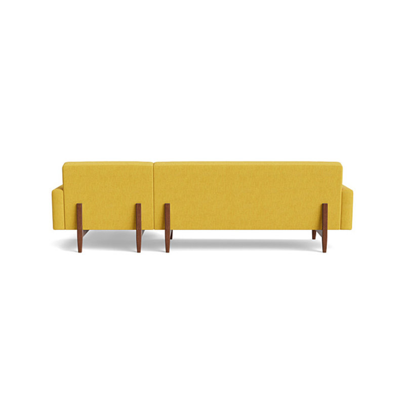 Tyler Chaise Sectional, Right Hand Facing, Performance Velvet - Ivy