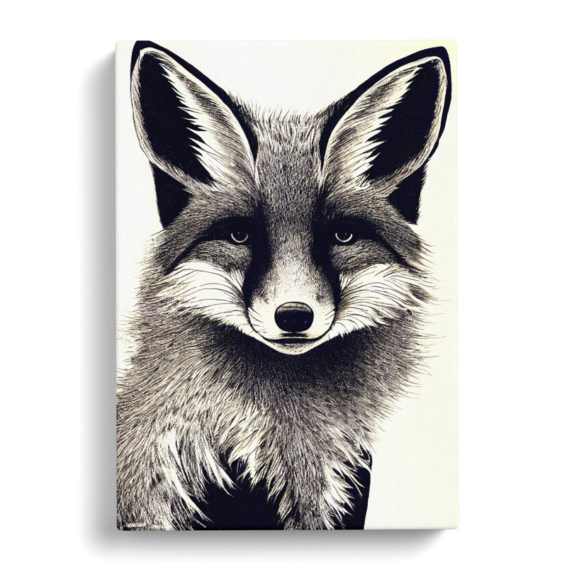 Fox Expression - Wrapped Canvas, 50cm H x 35cm W x 3cm D