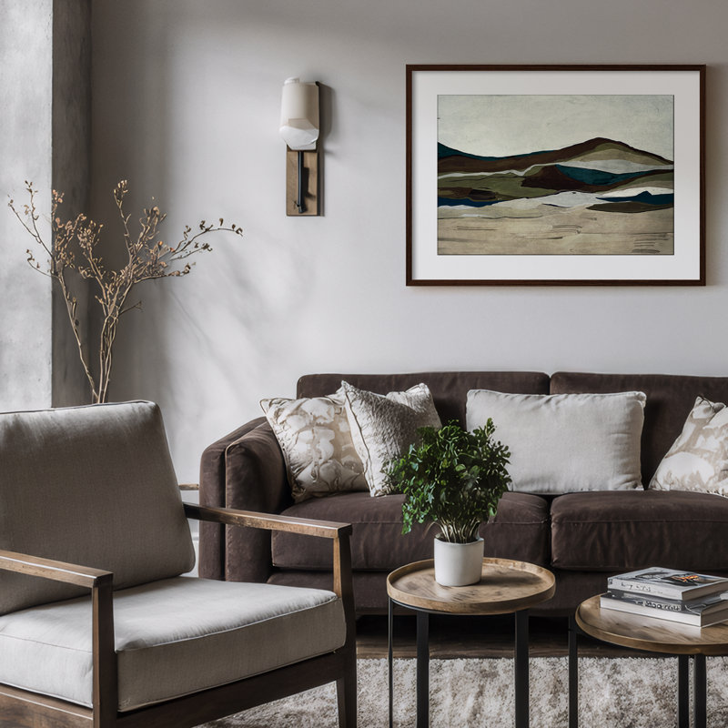 Print by ChiChi Decor, 45" H x 60" W, Brown