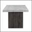 Table de salle à manger élégante en marbre gris Susan, parfaite pour les petits espaces et les intérieurs contemporains