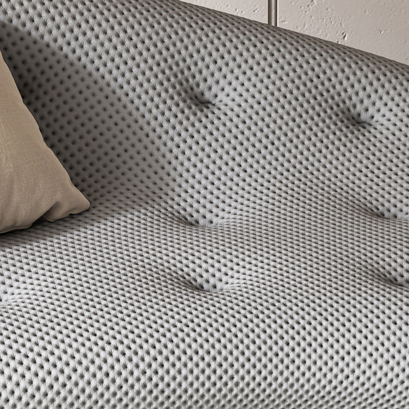 Chaise longue rembourrée Creative Simple Leisure Home, Gris foncé, Accoudoir à gauche (vu de face)