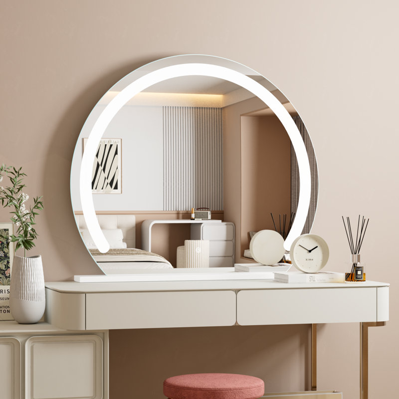 Lighted Makeup Mirror, Hollywood Vanity Mirror with Lights, 28" x 36"