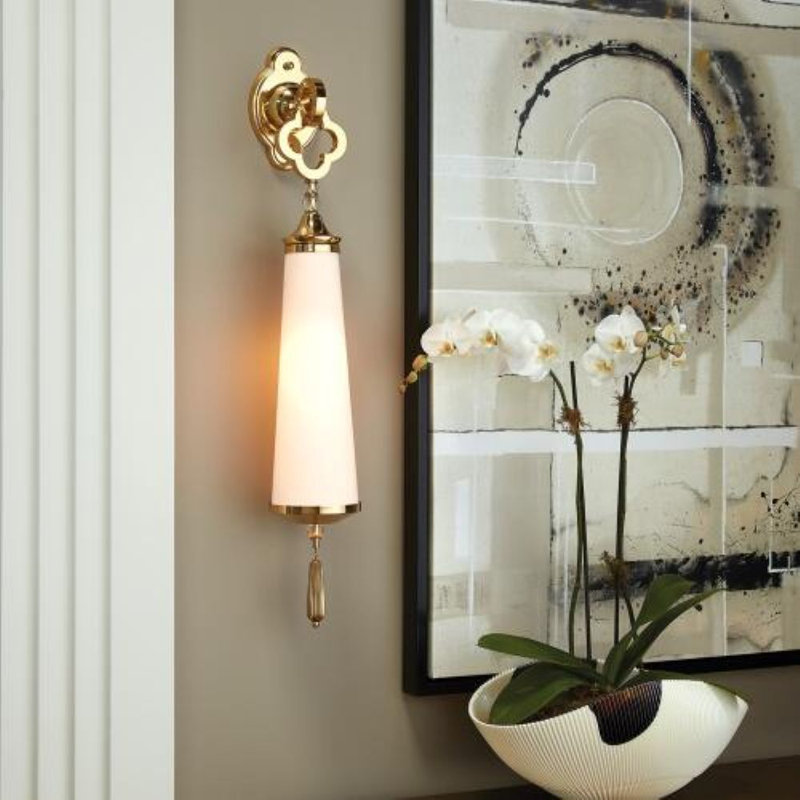 Quatrefoil Sconce-HW, Brass