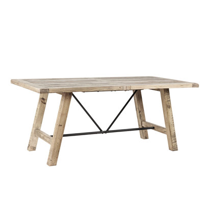 Table de salle à manger en bois massif Style 6 pièces pour 6 personnes