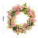 Handcrafted Faux Peony Polyester 38cm Wreath