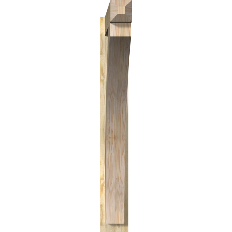 Persienne en bois rustique Thorton Craftsman, Sapin Douglas de 8 po (sciage brut),  P 34 po x H 46 po 