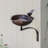 Heart Shaped Birdbath with Wall Mount Bracket