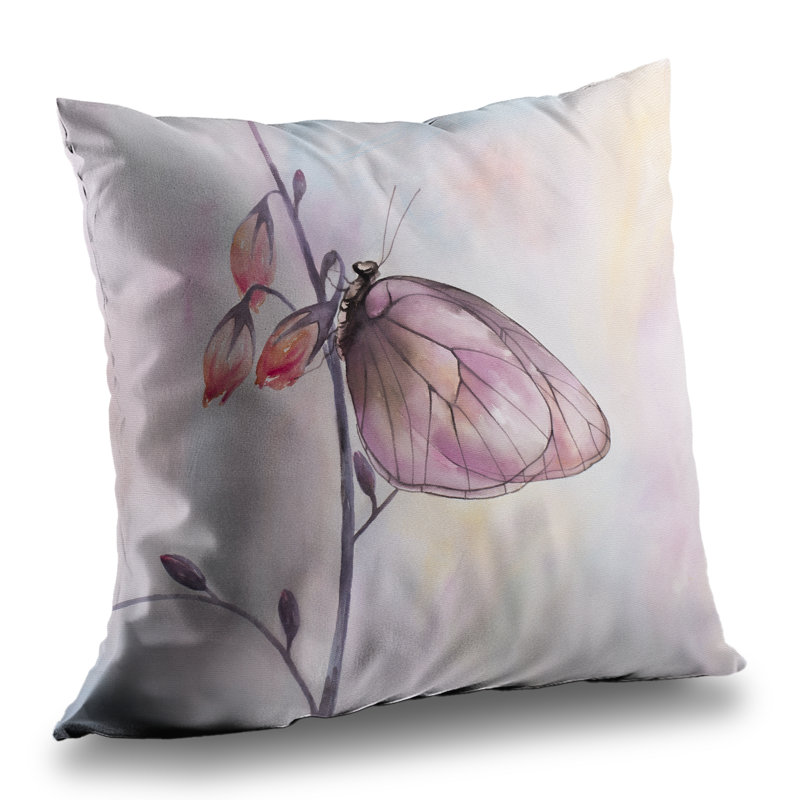 Delicate butterfly Bedroom Insect Poly Twill Throw | Home Decor