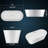 59/67 inch Acrylic Freestanding Bathtub, Ergonomic Soaking Tub with Chrome Drain for Modern Bathroom-119761710