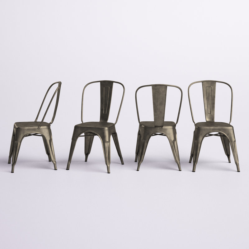 Chaise d'appoint Borowski, Brun