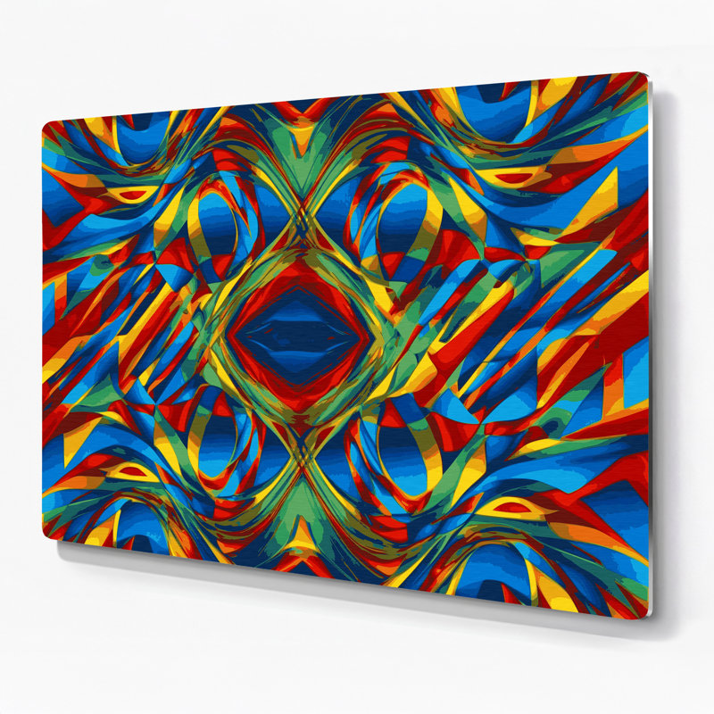 Art mural bleu op Op 44, H 20 po x l 24 po