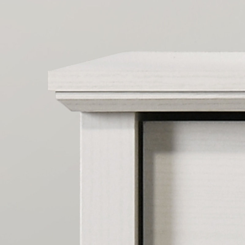 Commode blanche 4 tiroirs 32 pouces avec poignées noires | Idée de cadeau, Blanc