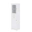 Armoire de rangement autoportante à la mode 63 pouces avec tablette réglable, 2 tiroirs utiles et portes en verre élégantes-1317634864