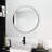 24"  Large Round Black Circular Mirror
