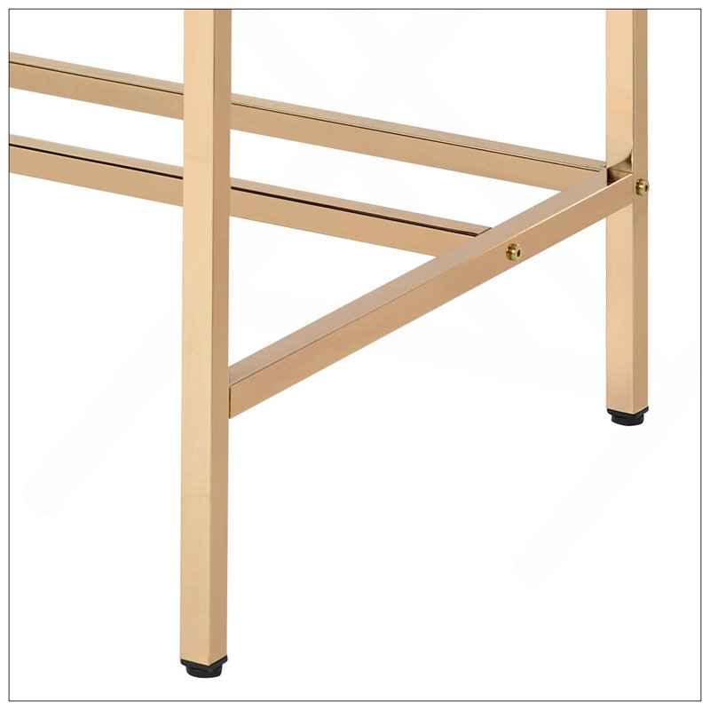 Bureau d'écriture polyvalent en bois avec base ouverte en métal pour un travail efficace