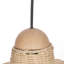 Luminaire suspendu 1 lumière dôme en bambou-932471377