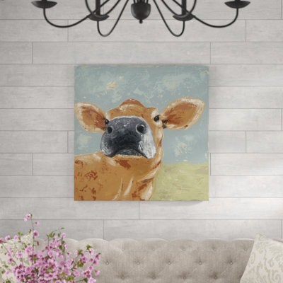 Farm Life-Cow by Jade Reynolds - Painting