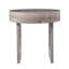 Table de bout ronde 20 "en bois manufacturé brun