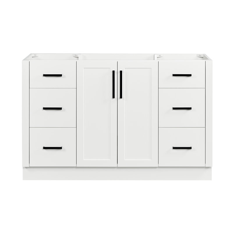   Base de meuble-lavabo simple 54 po Loren, Blanc