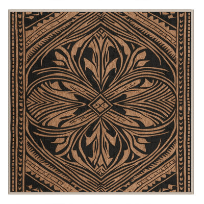  Tapis hawaïen traditionnel lavable
