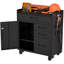Armoire de rangement pour outils 34,3 po - Organisateur de garage avec compartiment verrouillable et 4 tiroirs, coffre en acier pour atelier et garage