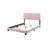 Chic Pink Transitional Full Bed