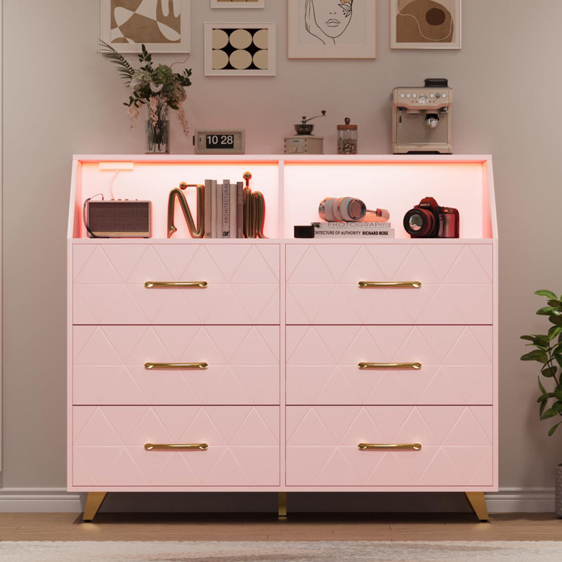120 cm W Chest of 6 Drawers