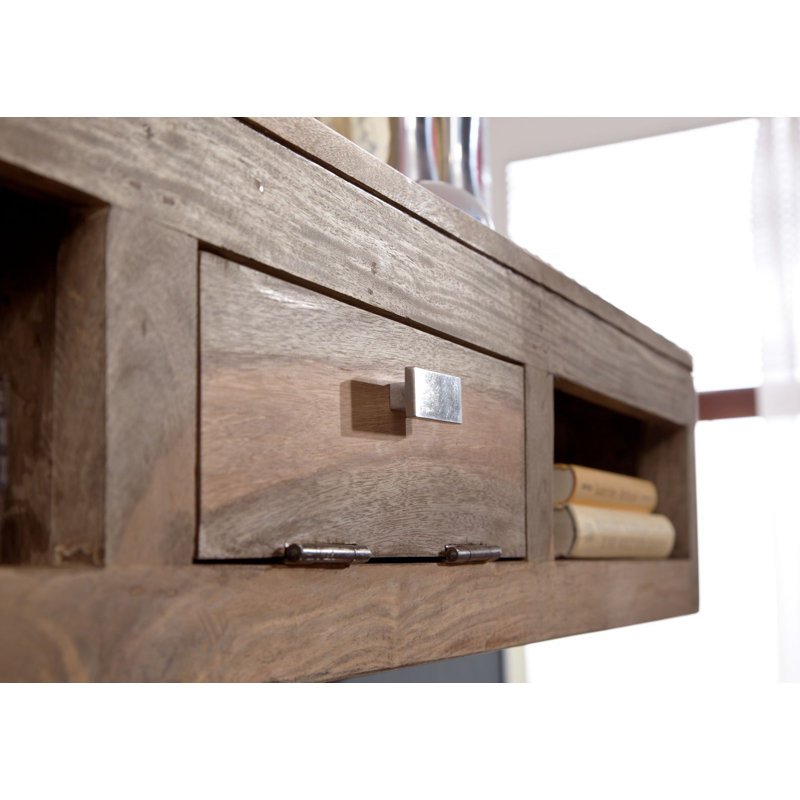 Nature Rosewood Solid Wood Floating Shelf