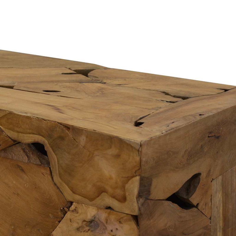 Moriaty Solid Wood Block Coffee Table