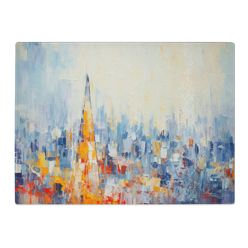 The Shard London Gestural No.2  Glass Chopping Board