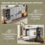 Cadre mural pour grand lit escamotable avec tablettes de rangement réglables et tiroir, lit plateforme pliable pour chambre à coucher et chambre d'amis, gris-939676702