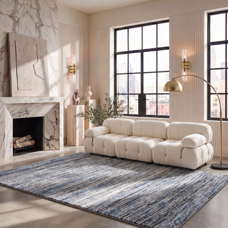 Woodcreek Performance Abstract Rug, Rectangle 8' x 10'
