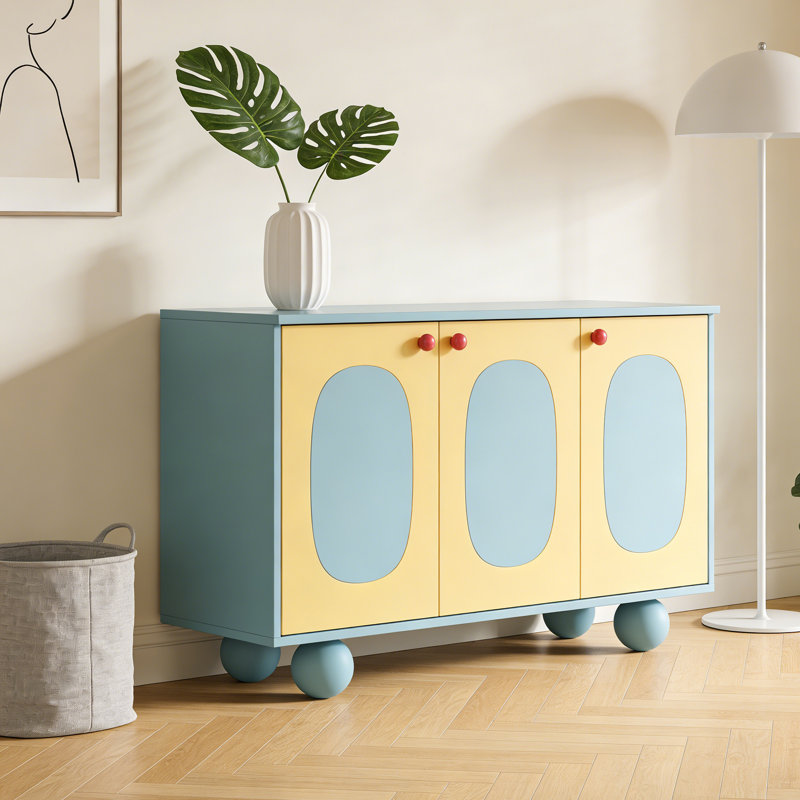 Buffet Nordic Light, Jaune / bleu pâle