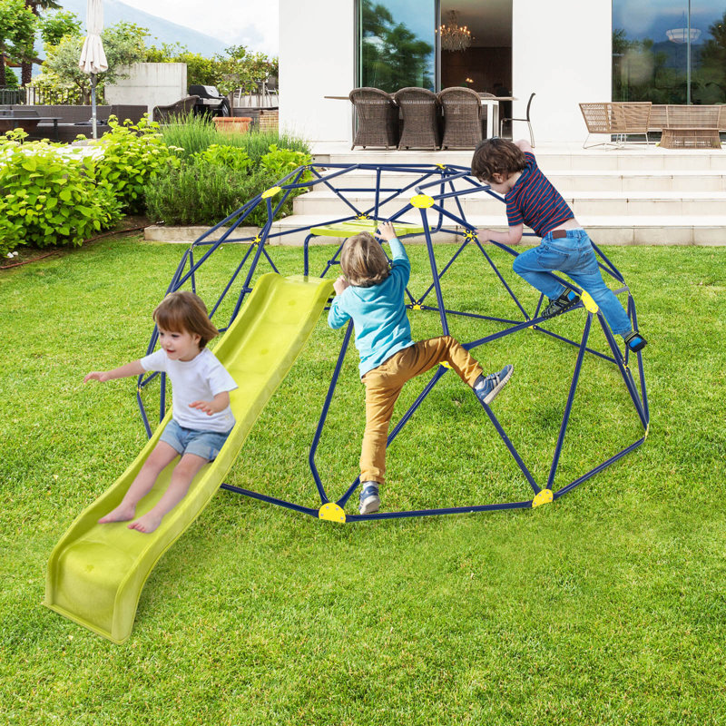 Grimpeur à dôme 13,3 pi avec glissoire à extension pour enfants 3 à 10