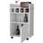 Elegant Bar Cart With Multiple Shelves And Bottle Storage In Black Modern Dining Room Shelf Space-984693699