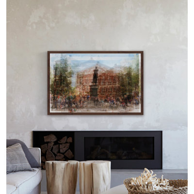«Faneuil Hall Boston» par Chris Albert - reproduction d'art sur papier encadrée