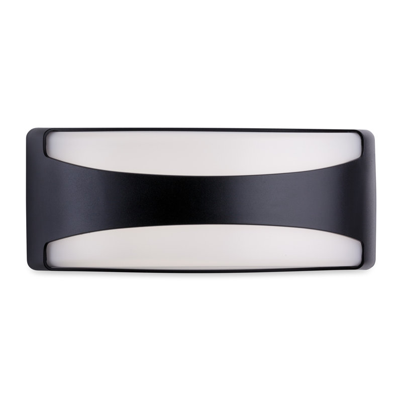 Matte Black 5.11cm H Integrated LED Outdoor Bulkhead Light