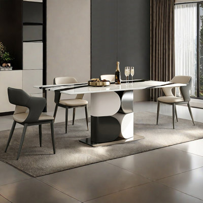 Natural Microlite Rectangular Dining Table Sets