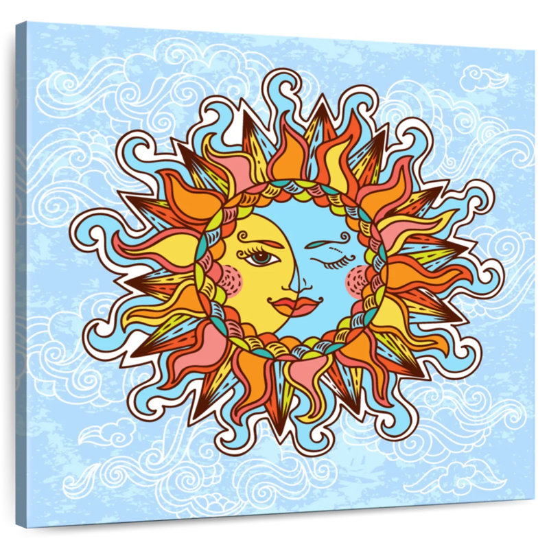 Caricature d'Oberle soleil et lune bohème