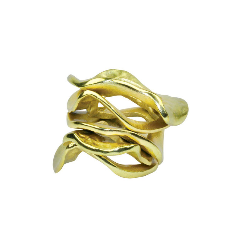 Flux Napkin Ring, Gold